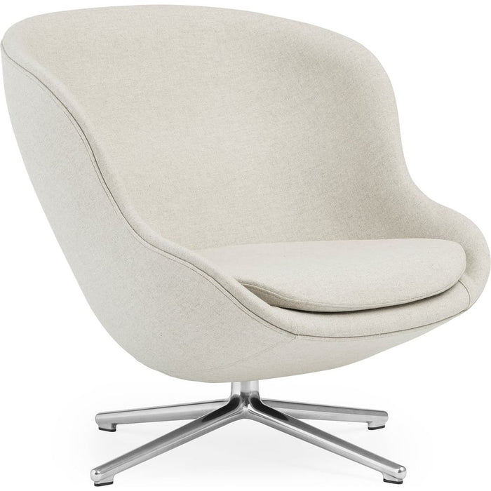 Photo of Hyg Lounge Chair By Simon Legald / Low - Lænestol - Main Line Flax / Aluminium Drejestel - H: 84,5 X L: 83 X D: 80 X Sh: 40 Cm - 18,8 Kg