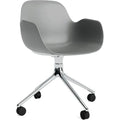 Thumbnail photo of Form Armchair Swivel 4w Alu - Kontorstol - Grey / Aluminum - H79 X W56 X D52 X Sh44 Cm