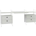Thumbnail photo of String Floorboard 85, White, 2-pack - Shelving - Nils Strinning - White - Metal