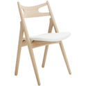 CH29p Sawbuck Chair - White Oiled Oak
