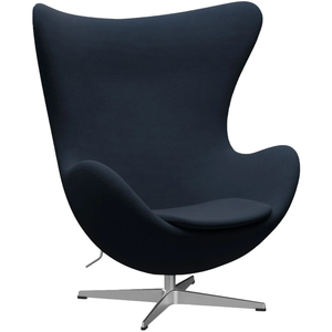 Photo of 3316 Egg, Fabric, Fame 60017 - Swivel chairs - Arne Jacobsen - Blue - Metal/foam