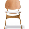 Søborg 3051 Wood Base Chair - Upholstered Seat