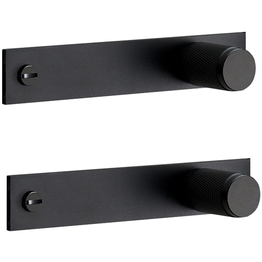 Buster + Punch - Furniture Knob / Plate, Black (boxed Set Of 2) - Knoppar - Massimo Buster Minale - Svart