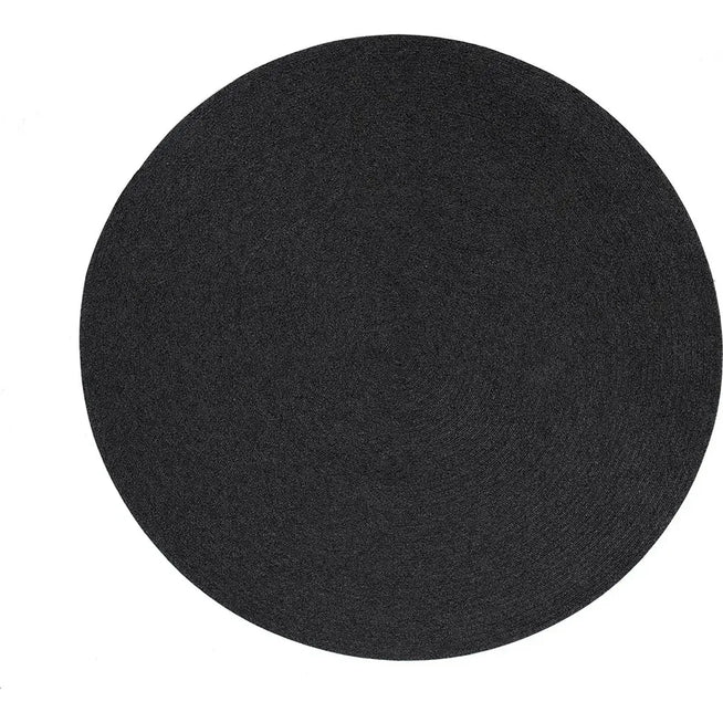 Photo of Circle Rug Round Dark Grey