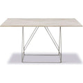 Thumbnail photo of Jg Table 6569 By Jørgen Gammelgaard - Spisebord - Ivory Quartz / Polished Stainless Steel - W140 X D140 X H72 Cm