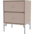 Thumbnail photo of Drift Drawer Module - Mushroom / Matt Chrome Legs - Sängbord - Peter J. Lassen - Beige - Mdf