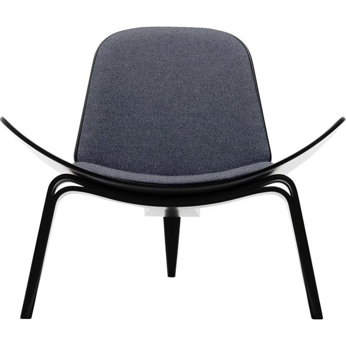 Photo of Ch07 Armchair Fiord 171 Fabric-Black Lacquered Beech