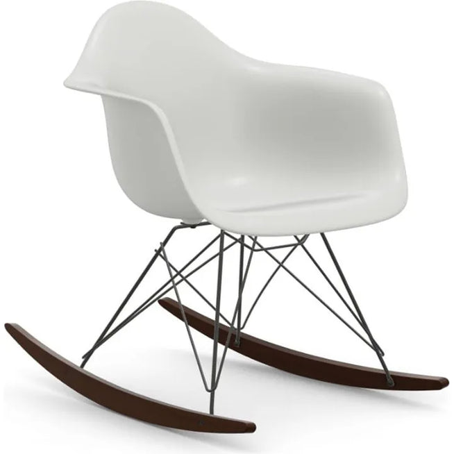 Photo of Eames Plastic Armchair Rar - 23 Ice Grey - Basic Dark Base - Dark Maple - Dining Chairs - Metal/wood/plastic