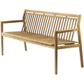 Thumbnail photo of M11 together 3 pers. garden bench with backrest L: 162 cm - solid teak/natural