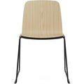 Thumbnail photo of Just Chair Ash, Veneer, Black Edge, Black Metal Stand