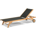 Columbus Sunbed Black - Sun loungers & sun loungers - Skagerak Design Team - Wood