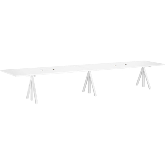 Photo of String center leg for conference table - Accessories table - Nils Strinning - white