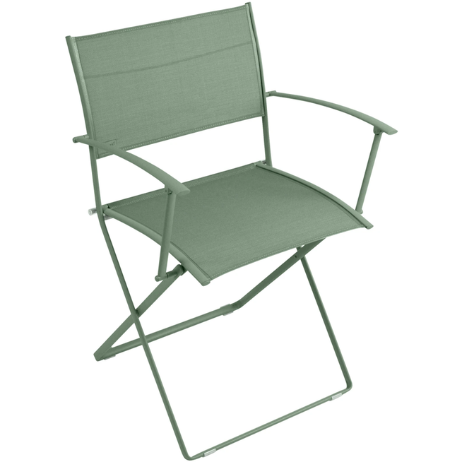 Photo of Plein Air Armchair, Cactus - Outdoor dining chairs - Pascal Mourgue - Green - Metal/synthetic