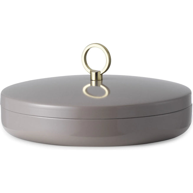 Photo of Ring Box - Krikkke - Large - Taupe - H: 7 x Ø: 15,5 CM