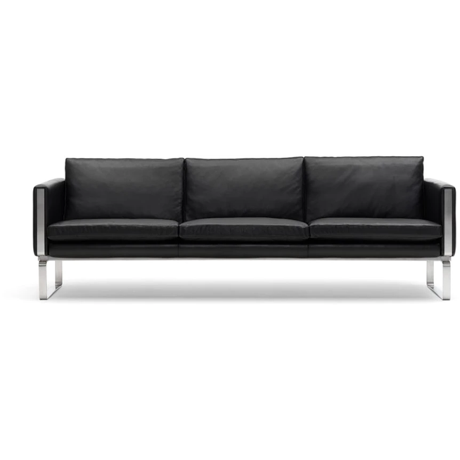 Photo of Ch103 Sofa 3 Seater Loke 7150 Leather-Stainless Steel