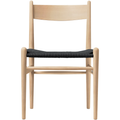 Thumbnail photo of Carl Hansen - Ch36, Soaped oak, black braided paper string - Dining chairs - Hans J. Wegner - Wood-coloured - Paper/wood