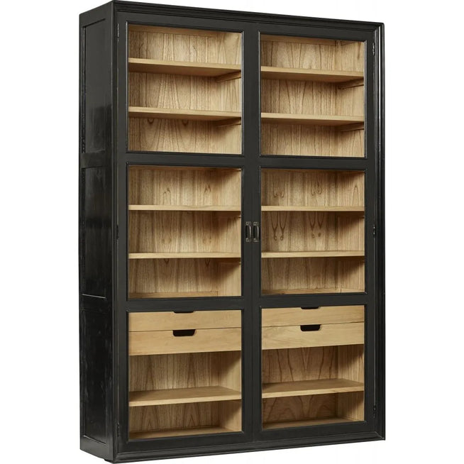 Photo of Viva Cabinet with Glass Doors - Black