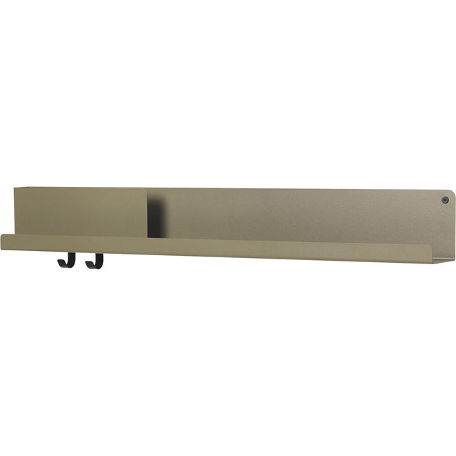 Photo of Folded Shelves - Wall shelves - Johan Van Hengel - Grey - Metal