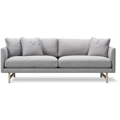 Photo of Calmo Sofa 95 5652 By Hugo Passos - 2 Personers Sofa - Omni 377 Dark Brown / Matt Chrome - W200 X D90 X H75,5 X Sh41 Cm