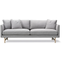 Calmo Sofa 95 5652 By Hugo Passos - 2 Personers Sofa - Omni 377 Dark Brown / Matt Chrome - W200 X D90 X H75,5 X Sh41 Cm