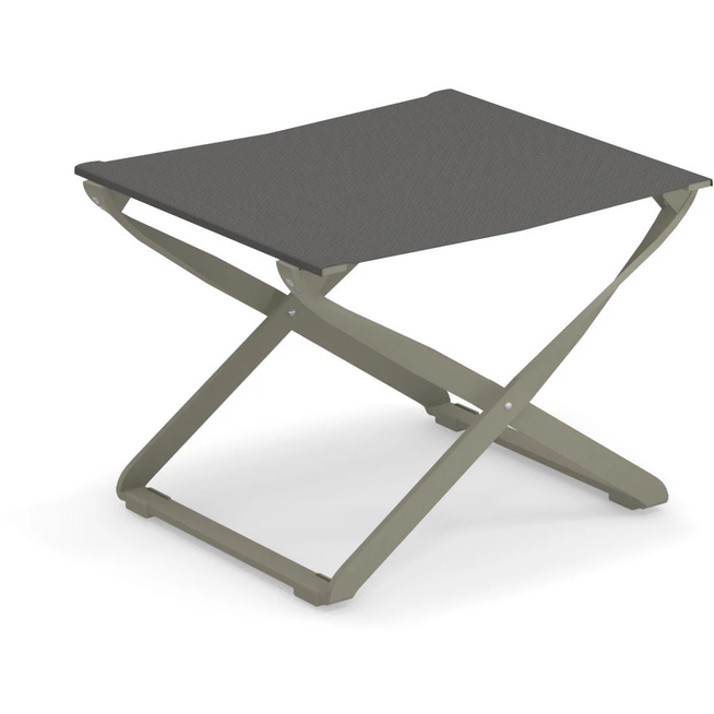 Photo of Ciak/kira Folding Pouf, Aluminium, Grey/green, Seat: Emu-tex, Grey/green - Utomhuspallar & Puffar - Christophe Pillet,stefan Diez - Grön