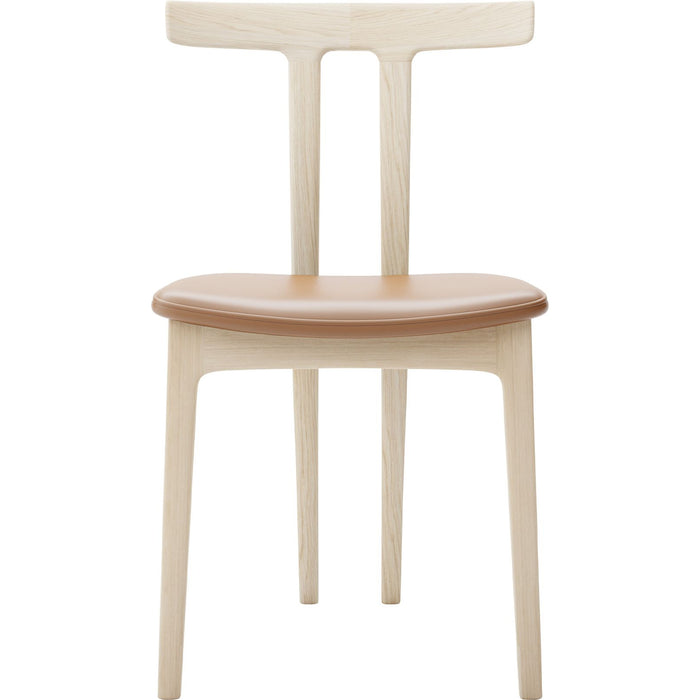 Photo of Carl Hansen - Ow58, T-chair, Soaped Oak, Leather Cat. B Thor 307 - Matstolar - Ole Wanscher - Läder/trä/skum