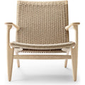 Thumbnail photo of Ch25 Armchair Soaped Oak-Natural Wicker
