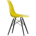 Eames Plastic Chair Dsw - 34 Mustard - Black Maple - Matstolar - Charles & Ray Eames - Gul - Metall/trä/plast