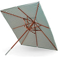 Thumbnail photo of Messina 300 X 300 Cm Light Apricot / Dark Green Stripe - Parasoll - Skagerak Design Team