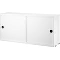 Thumbnail photo of String Cabinets/sliding doors 78x20, White - Shelving - Nils Strinning - White - Mdf/metal