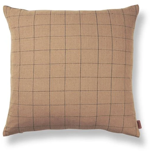 Photo of Brown Cotton Cushion Cover - Pudebetræk