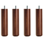 DUX Bed Leg Round Natural 4-pack