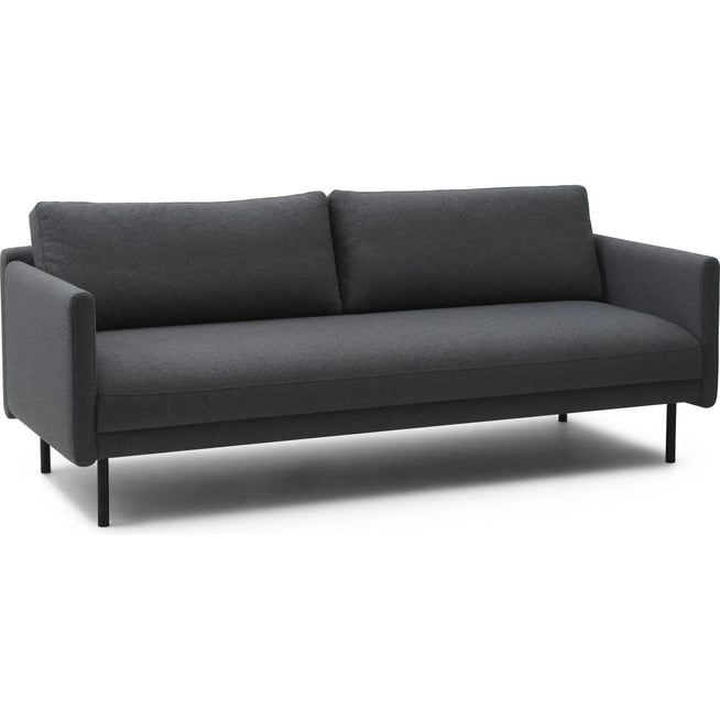 Photo of Rar Sofa 3 Seater - Re-born Dark Grey - W204 X D87 X H81 Cm