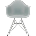 Eames Plastic Armchair Dar - 24 Light Grey - Chrome Base - Matstolar - Charles & Ray Eames - Grå - Metall/plast