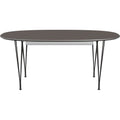 Thumbnail photo of B620 Superellipse Extendable, Laminate, Grey, Chrome - Dining Table - Arne Jacobsen,bruno Mathsson,piet Hein