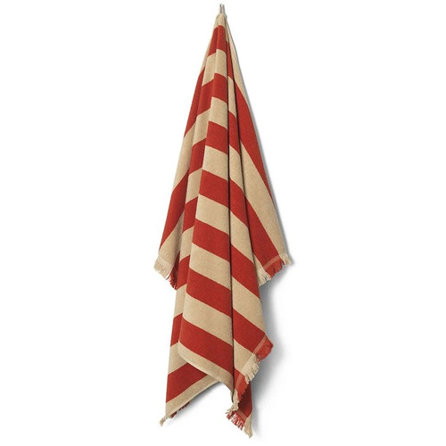 Photo of Alee Towel - Håndklæde - Light Camel / Red /