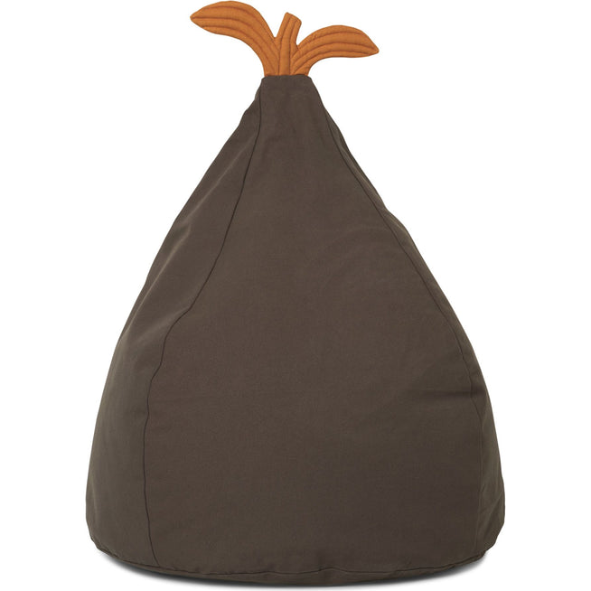 Photo of Pear Bean Bag - Børnepuf - Dark Green - B55 X H117 X D35 Cm