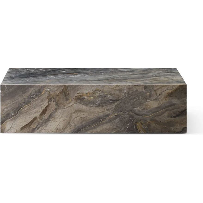 Photo of Plinth Low Black Marble - Soffbord - Norm Architects - Svart - Trä/sten