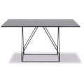 Thumbnail photo of Jg Table 6569 By Jørgen Gammelgaard - Spisebord - Black Linoleum W/black Oak / Black Powder Coated Steel - W140 X D140 X H72 Cm