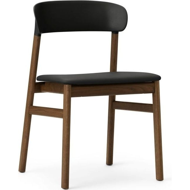 Photo of Herit Stol / Polstret - Spisebordsstol - Black (spectrum Leather) - L: 50 X D: 51 X H: 78,5 X Sh: 45 Cm 1