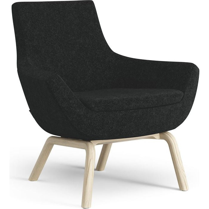 Photo of Happy armchair Sh: 42 cm - lacquered ash/hallingdal 65 0180