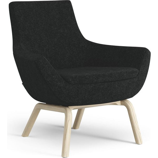 Photo of Happy armchair Sh: 42 cm - lacquered ash/hallingdal 65 0180