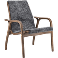 Thumbnail photo of Laminett Armchair Oak/sheepskin Special Edition Rubio Monocoat Chocolate-charcoal