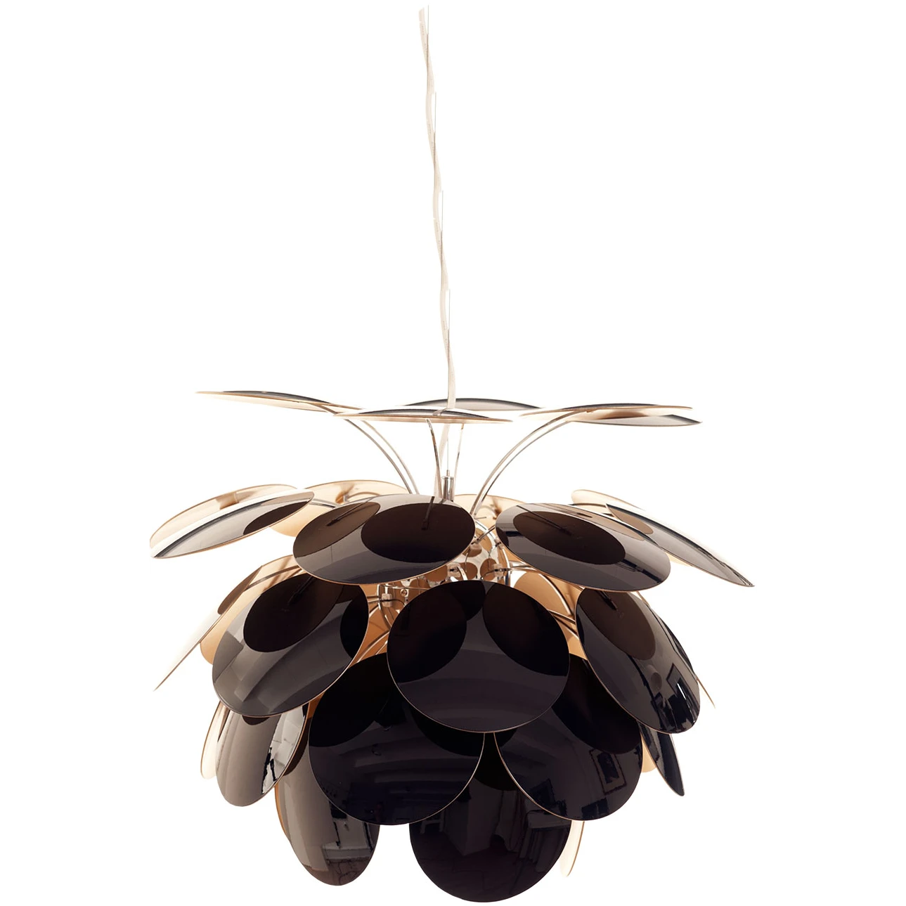 Discoco 35 Pendant Light - Black, Gold - Pendant Lights - Christophe Mathieu - Black