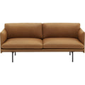 Thumbnail photo of Outline Sofa 2-seater - Silk Leather Cognac - Brown