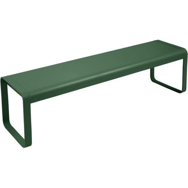 Photo of Bellevie Bench Cedar Green - Garden Benches - Pagnon & Pelhaître - Green - Metal