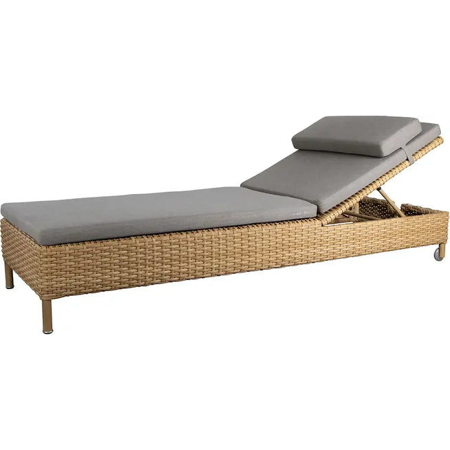 Photo of Rest Solseng, Dobbelt - Solseng - Natural, Cane-line Flat Weave - W197 X D136 X H82 X Sh34 Cm