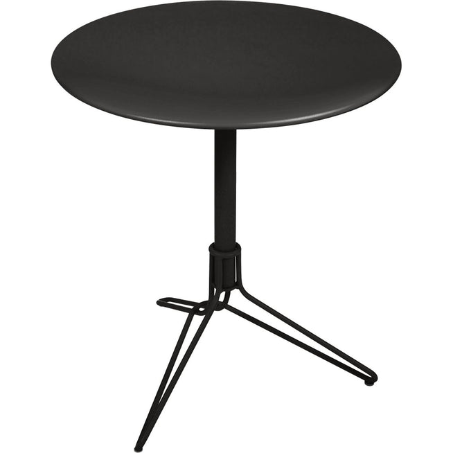 Photo of Flower Pedestal Table Liquorice 42 - Outdoor dining table - Harald Guggenbichler - Black - Metal