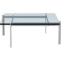 Thumbnail photo of Pk61, Glass - Coffee table - Poul Kjærholm - Transparent - Glass/metal