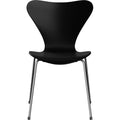 Thumbnail photo of 3107 Sjuan - Lacquered Beech veneer Black - Dining chairs - Arne Jacobsen - Black - Metal/wood